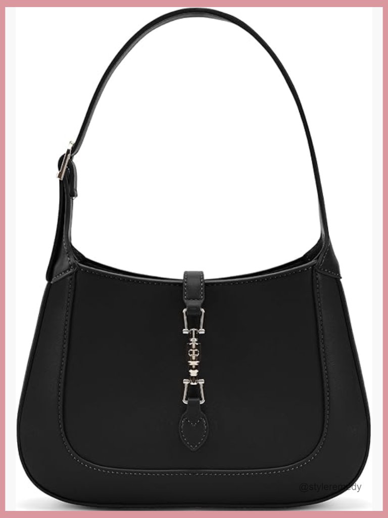 Faux Leather Top Handle Crossbody Bag Adjustable Strap Crescent Bag